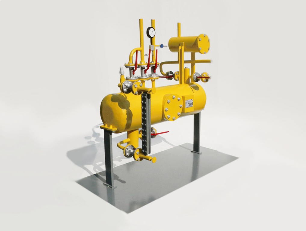 Model urządzeń składowych instalacji do osuszania LNG w skali 1:5